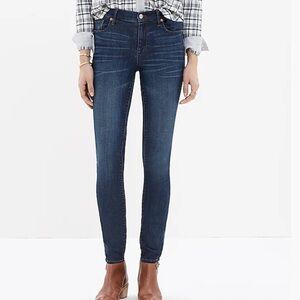 Madewell 9” High Riser Skinny Skinny Jeans in Atlantic (?) Blue Denim Size 29
